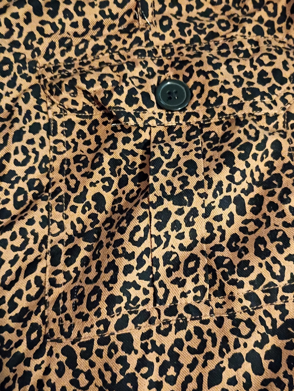 Topshop Leopard Print High Waist Shorts Size 8 - Picture 4 of 9